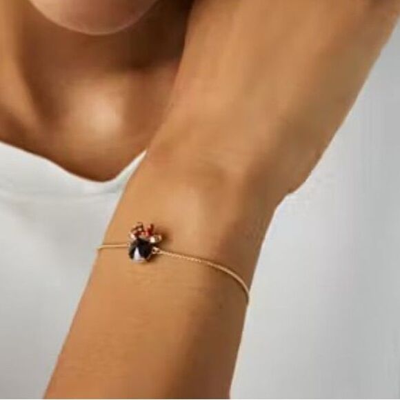 NWT Kate Spade New York X Disney Minnie Slider Bracelet in Gold - Picture 8 of 8